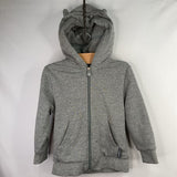 Size 4-5: Cubcoats Gray Packable Zip-Up Hoodie