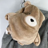 Size 4-5: Cubcoats Gray Packable Zip-Up Hoodie