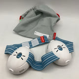 Alpine White/Blue Wraparound Earmuffs