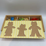 Melissa & Doug Wooden Dress-Up Puzzle: Bear Family