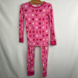 Size 4: Little Sleepies Pink Xs & Os Bamboo 2pc PJs