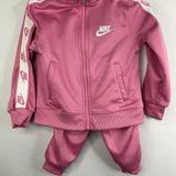 Size 2: Nike Pink/White 2pc Track Suit