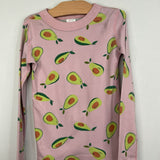 Size 8 (130): Hanna Andersson Pink/Green Avocados Organic Cotton 2pc PJs
