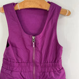 Size 3: Columbia Purple Fleece Upper Snow Bib