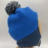 Size 2-4: LLBean Blue Fleece PomPom Beanie
