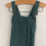Size 12-18m (75): Hanna Andersson Green Cableknit Overalls