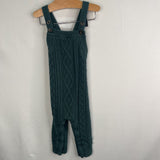 Size 12-18m (75): Hanna Andersson Green Cableknit Overalls