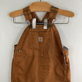 Size 18m: Carhartt Brown/Blue Flannel Lined Overalls
