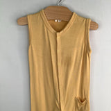 Size 3-6m: Kyte Yellow Bamboo Tank Romper