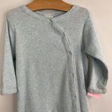 Size 9m: Nordstrom Blue Ribbed Snap Footy Romper REDUCED