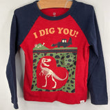Size 4: Gap Navy/Red Dino Dig Long Sleeve Shirt