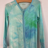 Size 12-18m: Little Sleepies Blue/Green Tie-Dye Bamboo 1pc Zip PJs REDUCED