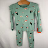 Size 18-24m: Kyte Green Sushi Bamboo 2pc PJs