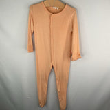Size 6-12m: Kyte Orange Bamboo 1pc Snap-Up Footy PJs REDUCED