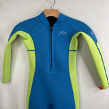 Size 7: Hevto Blue/Green Wetsuit