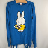 Size 10 (140): Hanna Andersson Blue/White Miffy 2pc PJs