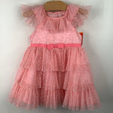 Size 18m: Jona Michelle Pink Polka Dot Ruffled Tank Dress
