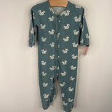Size 6-9m: Kate Quinn Blue Squirrels 1pc Footy PJs