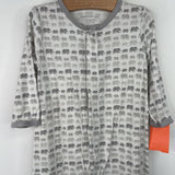 Size 6-9m: Magnetic Me White/Grey Elephant 1pc Footy PJs