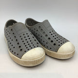 Size 9: Native Gray/White Perforated Slip-On Shoes