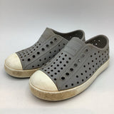 Size 9: Native Gray/White Perforated Slip-On Shoes