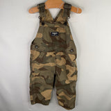 Size 9-12m: OshKosh Brown/Green Camo Overalls