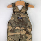 Size 9-12m: OshKosh Brown/Green Camo Overalls