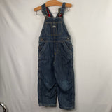 Size 3: OshKosh Blue Flannel Lined Denim Overalls