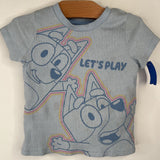 Size 4: Bluey Blue 2pc Shorty Set