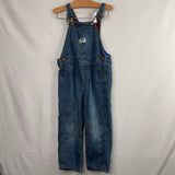 Size 4: Oshkosh Blue Denim Heart Pocket Overalls