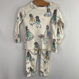 Size 12-18m: Gap White Disney Princess 2pc PJs