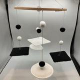 Wood/Felt High-Contrast Mobile