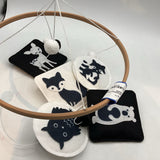 Wood/Felt High-Contrast Mobile