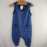 Size 3-6m (60): Hanna Andersson Blue French Terry Overalls