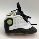 Size 2: Nike Jordans Black/White Lace-Up Crib Sneakers