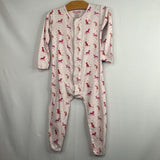 Size 18-24m: MagneticMe Pink/Multi Jungle Cats 1pc Footy PJs