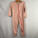 Size 12-18m: Parade Heathered Pink 1pc Zip PJs