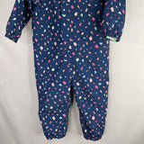 Size 2: Jan & Jul Blue/Colorful Terrazzo Rainsuit