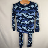 Size 4 (100): Hanna Andersson Blue Sharks Organic Cotton 2pc PJs