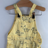 Size 2: Polito Yellow Flower Shorts Overalls