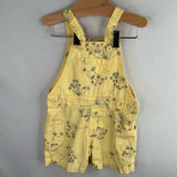 Size 2: Polito Yellow Flower Shorts Overalls