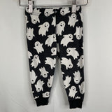 Size 2 (85): Hanna Andersson Black/White Ghost 2pc PJs
