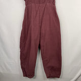Size 5: Jamie Kay Purple Corduroy Ruffle Trim Overalls