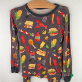 Size 4: Little Sleepies Grey/Multi BBQ Bamboo 2pc PJs