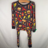 Size 4: Little Sleepies Grey/Multi BBQ Bamboo 2pc PJs