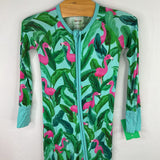Size 18-24m: Little Sleepies Blue/Green/Pink Tropical Flamingos Bamboo 1pc Zip PJs