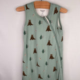 Size M (18-30lbs): Kyte Green/Brown Bears 1.0 TOG Bamboo Sleep Sack