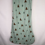 Size M (18-30lbs): Kyte Green/Brown Bears 1.0 TOG Bamboo Sleep Sack