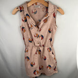 Size 8-9: Bobo Choses Beige/Multi Beach Balls Shorty Romper