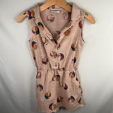 Size 8-9: Bobo Choses Beige/Multi Beach Balls Shorty Romper